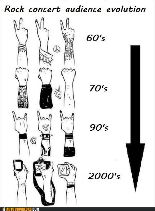 Rock Concert audience evolution