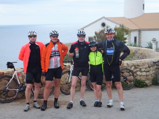 Leuchtturm Cala Rajada: Jürgen, Herbert, Hartmut, Brigitte, Wolfgang