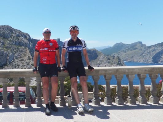 Am Cap Formentor: Herbert und Wolfgang