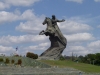 Santiago de Cuba, Plaza de la Revolución, Reiterstatue von Antonio Maceo