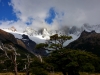 Los Glaciares: Wanderung zum Fitz Roy ... seine Wolken erfoldern etwas Geduld