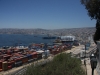 Valparaíso: Blick auf den Hafen von einem der besonderen Aussichtspunkte